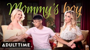 Stepson's First Threesome With BOTH Of His Stepmoms!