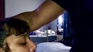 Choking down on that cock