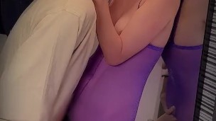 额外版 | 紫色婊子喜欢站着他妈的，终于得到了高潮 | 对于智能手机用户 | 无尽的内衣 透明内衣 角色扮演 热情和淫荡 激烈的吻 恋物癖