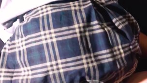 ESTUDIANTES mexicanos ! EN ESTACIONAMIENTO PUBLICO DE ESCUELA CONALEP alumna popular e FALDA